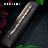 CZ Crystal Leaf Charm Bracelet for Women