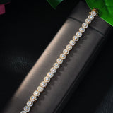 Micro CZ Shape AAA+ Cubic Zircon Charm Bracelets for Women B-57