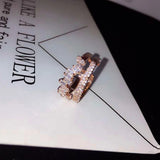 Baguette CZ Adjustable Women Ring Bridal Wedding Party Rings R-222