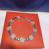 Square CZ Tennis Bracelet Elegant Jewelry for Women
