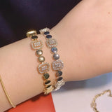 Square CZ Tennis Bracelet Elegant Jewelry for Women