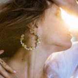 Water Drop Stud Earrings Cubic Zirconia Wedding Bridal Jewelry Party Accessories
