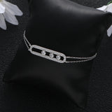 Women's CZ Chain Link Bridal Bracelet