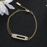 Women's CZ Chain Link Bridal Bracelet