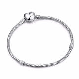 DIY Silver Snake Chain Bracelet 925 Fit European Charm Bracelet Women