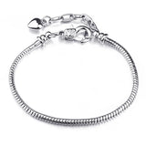 Fine Snake Chain Bracelet for European Charms