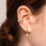 Silver Filled Dangle Earrings CZ Zircon Stud Earrings Party Wedding Jewelry