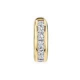 Silver Filled CZ Zircon Wide Hoop Earrings For Women Huggie Earring