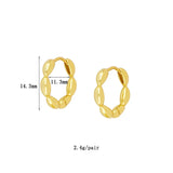 Silver Filled Dangle Earrings For Women EarCuffs Zircon Piercing Stud