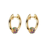 Zircon Hoop Earrings Ear Cuffs Dangle Drop Piercing Jewelry