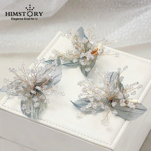 Elegance Hair Combs Pins Lace Crystal Hairpins Women Headpieces