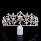 European British Royal Queen Hair Crown Tiara Rhinestone Wedding Party Crown