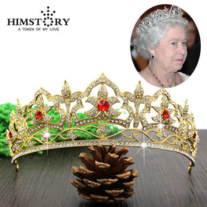 European British Royal Queen Hair Crown Tiara Rhinestone Wedding Party Crown