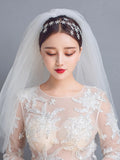 European Crystal Wedding Hairbands Tiaras Star Headbands Evening Hair Jewelry