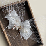 Crystal Beads Hairband Bridal Bowknot Hairwear