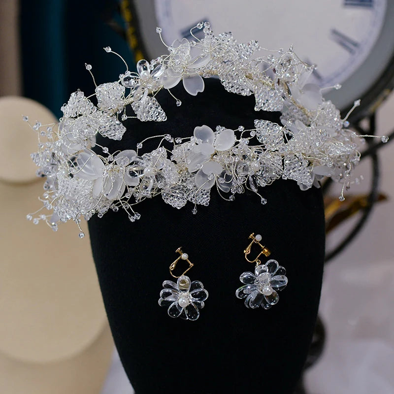 Crystal Beaded Headband Wedding Hair Accessory