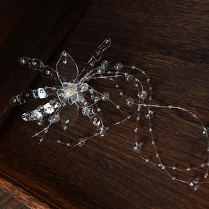 Fairy Crystal Flower Wedding Hairband Girls Hairpins