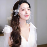 Fairy Crystal Flower Wedding Hairband Girls Hairpins