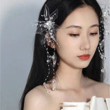 Fairy Crystal Flower Wedding Hairband Girls Hairpins