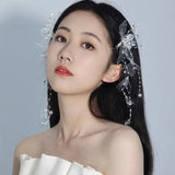 Fairy Crystal Flower Wedding Hairband Girls Hairpins