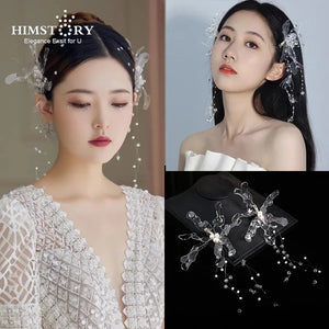 Fairy Crystal Flower Wedding Hairband Girls Hairpins