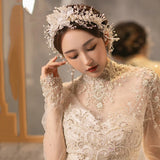 Clear Crystal Liquid Flower Headband Hair Accessory
