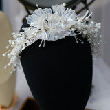 Clear Crystal Liquid Flower Headband Hair Accessory
