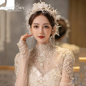 Clear Crystal Liquid Flower Headband Hair Accessory
