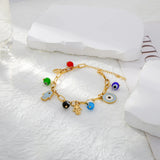 Butterfly Love Pendant Steel Bracelet Women Charm Jewelry Green Agate Zircon