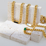 Stainless Steel Square Plate Bracelet for Women Jewelry