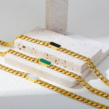 Stainless Steel Square Plate Bracelet for Women Jewelry