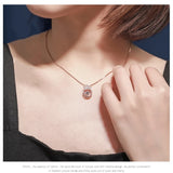 Sterling Silver Crown Necklace Heart Pendant Gift Women