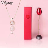 Sterling Silver Beating Heart Necklace Zircon Love Heart Christmas Gift