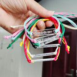 Personalized Music Code Bracelet, Hand-Made Rope Bracelet