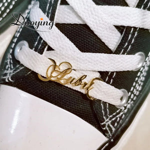 Old English Font Personalized Buckie Sneaker Shoe-buckle