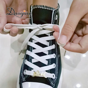 Old English Font Personalized Buckie Sneaker Shoe-buckle