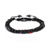 Double Row Matte Tiger Eyes Yoga Beads Bracelet