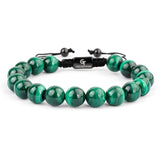 Double Row Matte Tiger Eyes Yoga Beads Bracelet