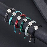 Tree Of Life Charm Bracelet Natural Stone Beads Yoga Friendship Bangle