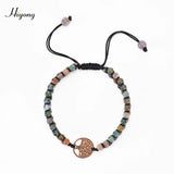 Tree Of Life Charm Bracelet Natural Stone Beads Yoga Friendship Bangle