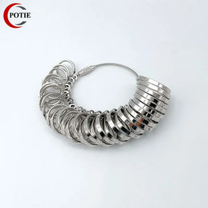 HK Size 1-33 Metal Finger Ring Sizer Measure Gauge Jewelry Measuring Tool
