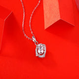 Moissanite Men's Necklace 925 Sterling Silver Woman Pendant