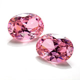 Pink CZ Oval Gemstone 7 Colors AAAAA Loose Stones Jewelry Making