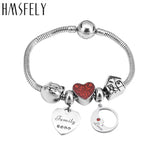 316L Stainless Steel Charm Crystal Round Shape Pendant For DIY Bracelet Necklace