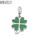 316L Stainless Steel Four Leaf Clover Pendant for DIY Jewelry Making