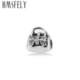316L Stainless Steel Lady Bag Big Hole Beads DIY Bracelet Necklace