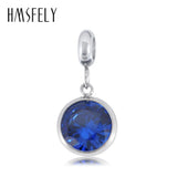 316L Stainless Steel Crystal Charm Pendant Bracelet Necklace Jewelry Making 4pcs