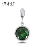 316L Stainless Steel Crystal Charm Pendant Bracelet Necklace Jewelry Making 4pcs
