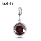 316L Stainless Steel Crystal Charm Pendant Bracelet Necklace Jewelry Making 4pcs