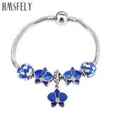 316L Stainless Steel Enamel Flower Pendant for DIY Bracelets Necklace